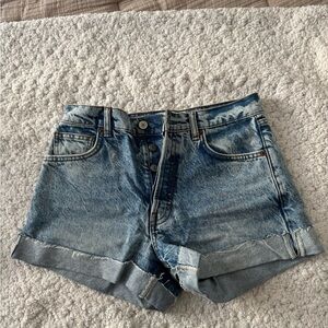 Reformation Light Blue Denim Jean Shorts